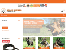 Tablet Screenshot of german-shepherd-dog-breed-store.com